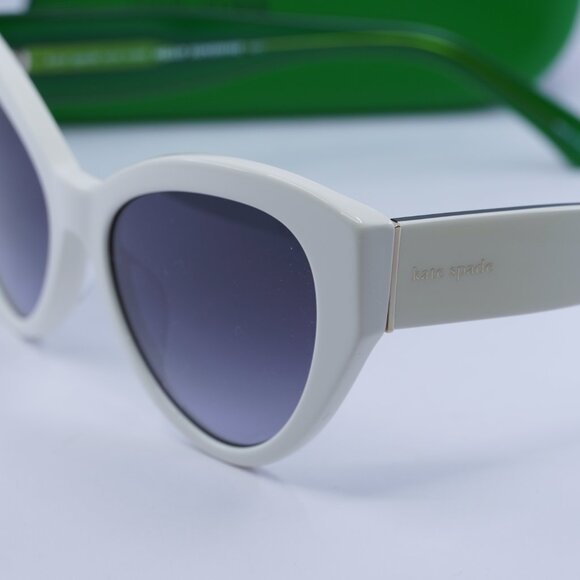 Final Price! Kate Spade PAISLEIGH/S 0VK6 9O White/Green/Grey Sunglasses